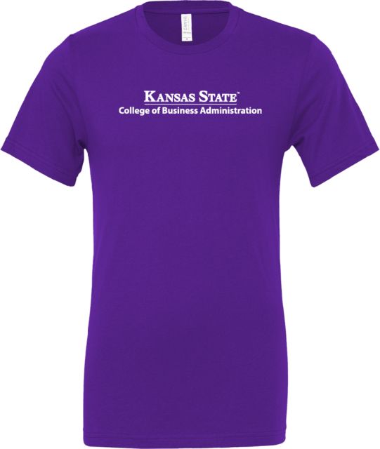Kansas State Bella + Canvas Jersey Cotton T Shirt College of Business Administration - ONLINE ONLY