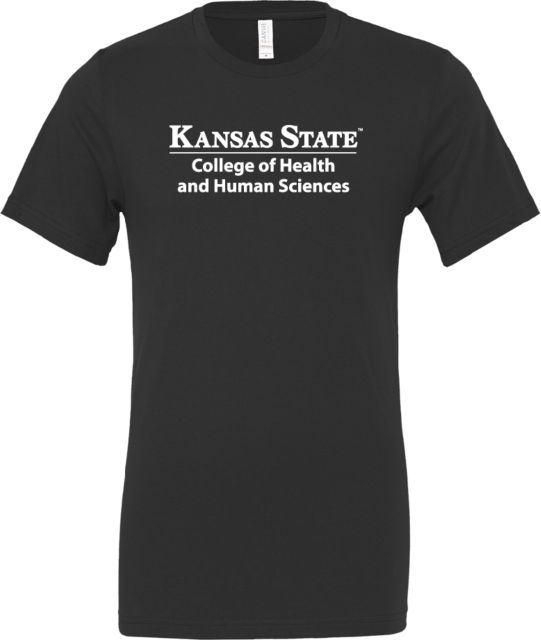 Kansas State Bella + Canvas Jersey Cotton T Shirt College of Health and Human Sciences - ONLINE ONLY