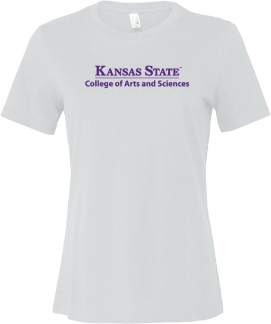 Kansas State Bella + Canvas Womens Relaxed Cotton T Shirt College of Arts and Sciences - ONLINE ONLY