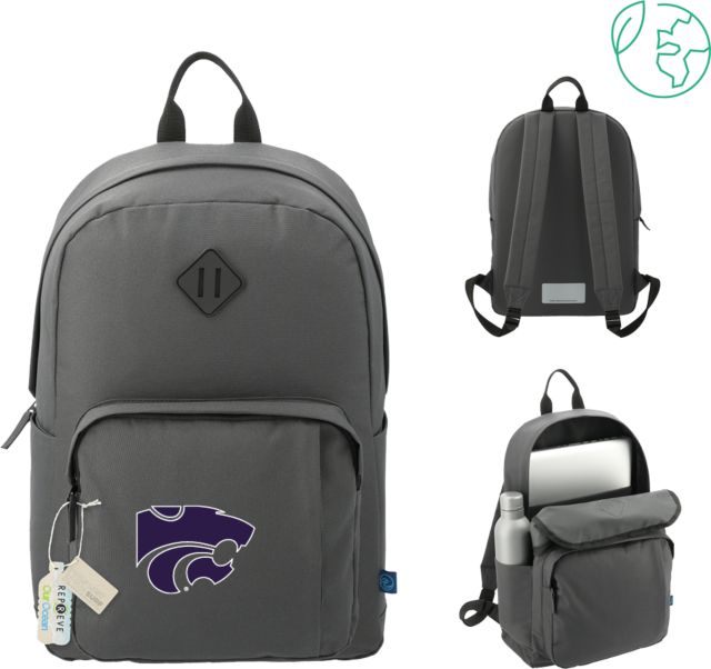 Kansas State Repreve Ocean Everyday 15 inch Computer Backpack K State Primary Athletic Mark - ONLINE ONLY