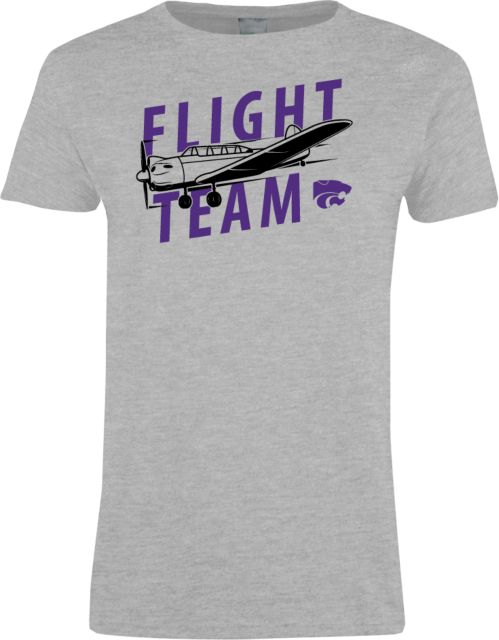 Kansas State Womens Short Sleeve Tee K State Salina Flight Team w Mascot - ONLINE ONLY