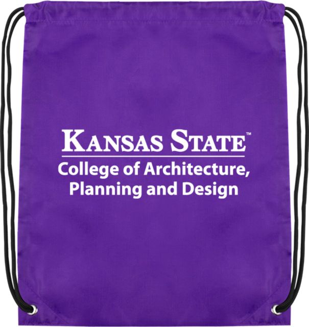 Kansas State Drawstring Backpack College of Architecture Planning and Design - ONLINE ONLY
