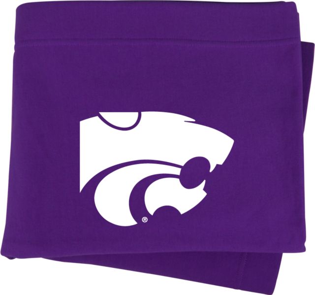 Kansas State Sweatshirt Blanket K State Primary Athletic Mark - ONLINE ONLY