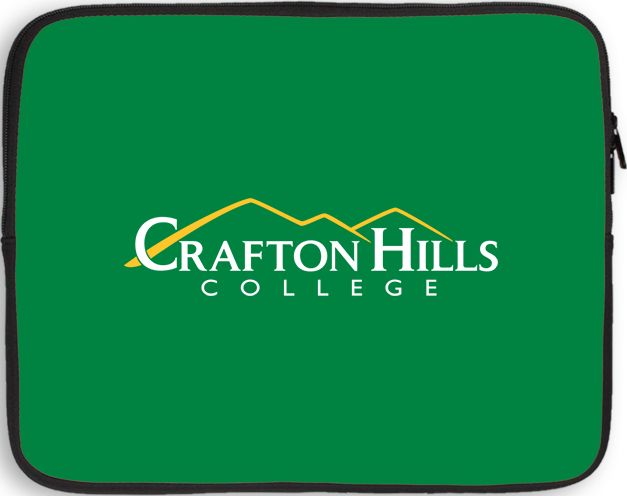 Crafton Hills 10 inch Neoprene iPad/Tablet Sleeve Crafton Hills College Primary Mark - ONLINE ONLY