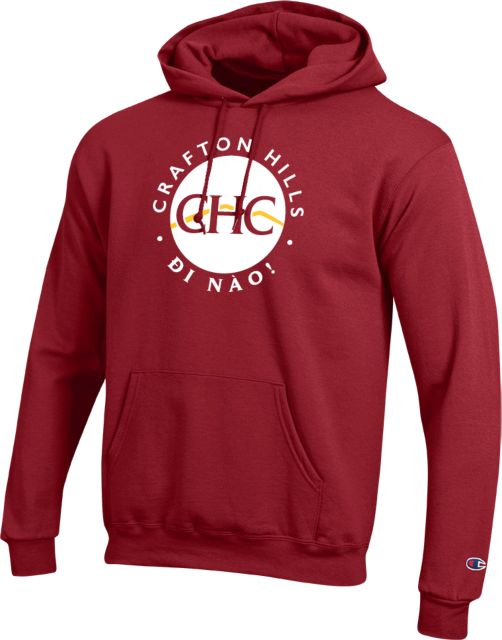 Crafton Hills Champion Cardinal Fleece Hoodie Crafton Hills College Alternative Mark - Vietnamese - ONLINE ONLY