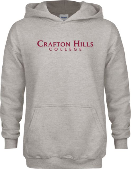 Crafton Hills Youth Fleece Hood Crafton Hills College Wordmark - ONLINE ONLY