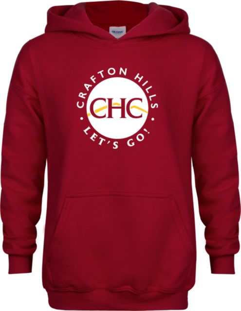 Crafton Hills Youth Cardinal Fleece Hoodie Crafton Hills College Alternative Mark - ONLINE ONLY