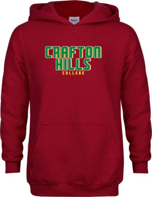 Crafton Hills Youth Cardinal Fleece Hoodie Crafton Hills College Shadow Stacked - ONLINE ONLY
