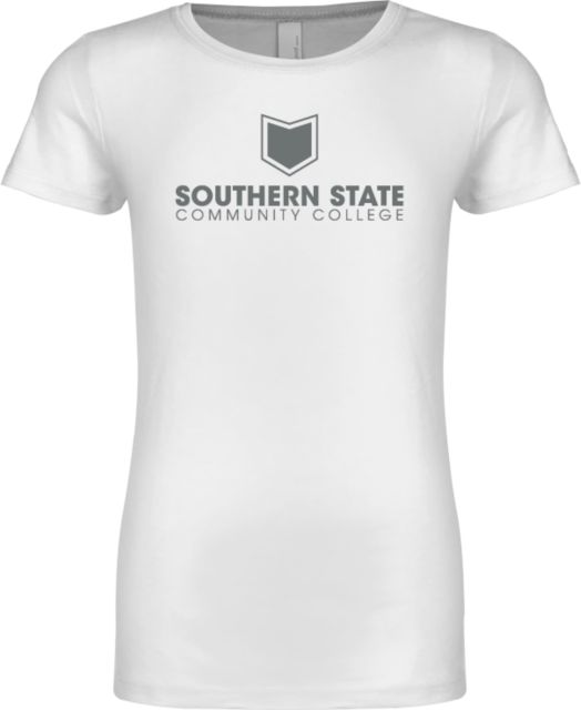 Southern State Next Level Girls Fashion Fit T Shirt Sothern State Community College Primary Mark Stacked - ONLINE ONLY
