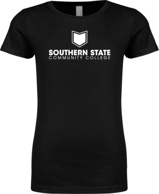 Southern State Next Level Girls Fashion Fit T Shirt Sothern State Community College Primary Mark Stacked - ONLINE ONLY