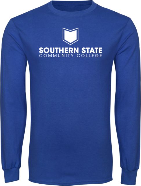 Southern State Long Sleeve T Shirt Sothern State Community College Primary Mark Stacked - ONLINE ONLY