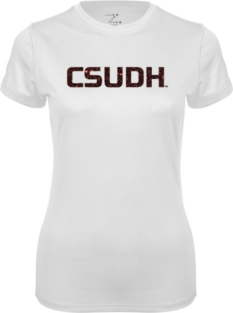 Cal State Domiguez Hills Womens Performance Short Sleeve Tee U - Burgundy - ONLINE ONLY