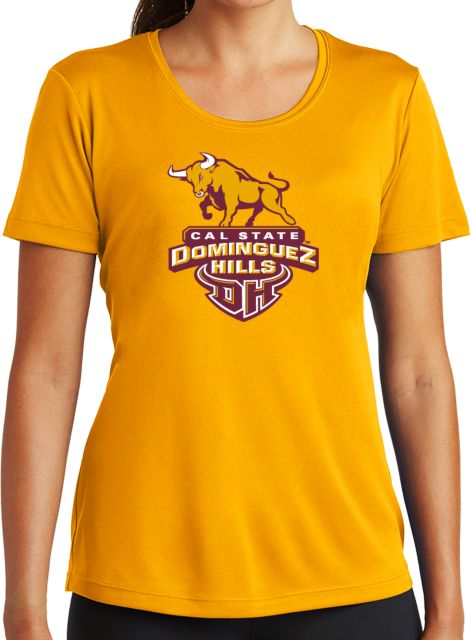 Cal State Domiguez Hills Womens Performance Short Sleeve Tee Primary Mark - ONLINE ONLY