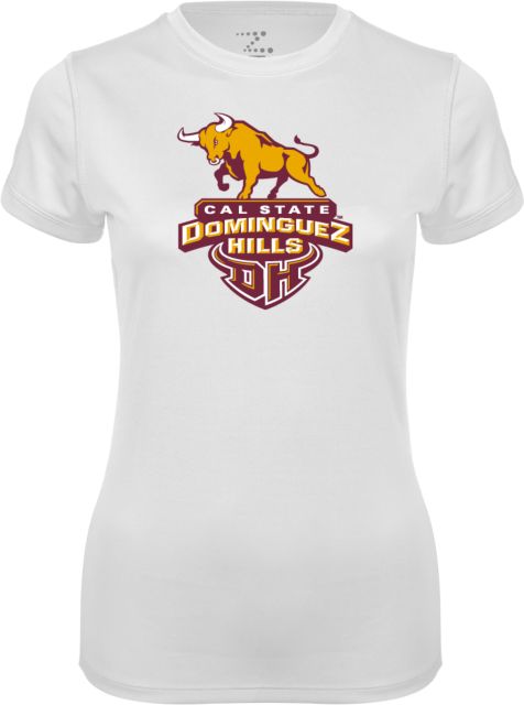 Cal State Domiguez Hills Womens Performance Short Sleeve Tee Primary Mark - ONLINE ONLY