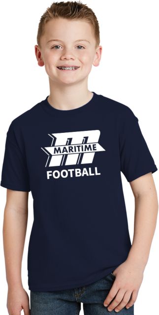 Mass Maritime Youth T Shirt Football - ONLINE ONLY