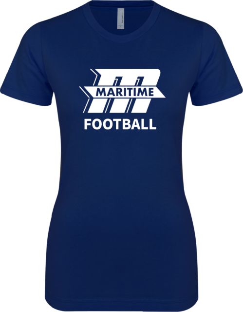 Mass Maritime Next Level Ladies SoftStyle Junior Fitted Tee Football - ONLINE ONLY