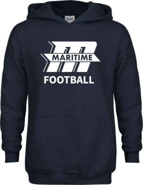 Mass Maritime Youth Fleece Hoodie Football - ONLINE ONLY