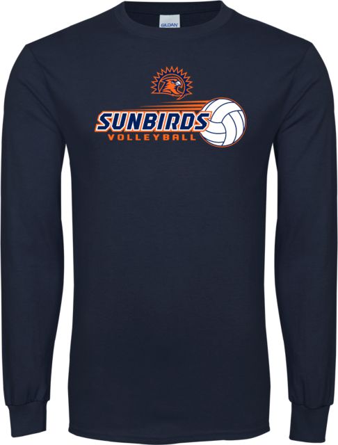 Fresno Pacific Long Sleeve T Shirt Sunbirds Volleyball w/ Flying Ball - ONLINE ONLY