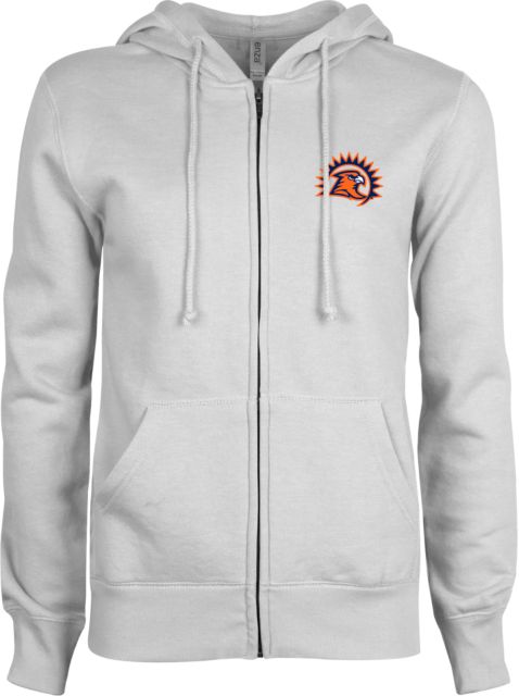 Fresno Pacific ENZA Ladies Fleece Full Zip Hoodie Sunbird Head - ONLINE ONLY