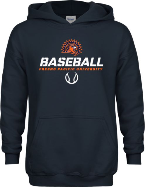 Fresno Pacific Youth Fleece Hoodie Baseball Stencil - ONLINE ONLY