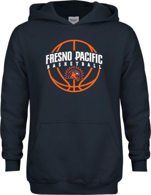 Fresno Pacific Youth Fleece Hoodie Fresno Pacific Basketball Arched w/ Ball - ONLINE ONLY