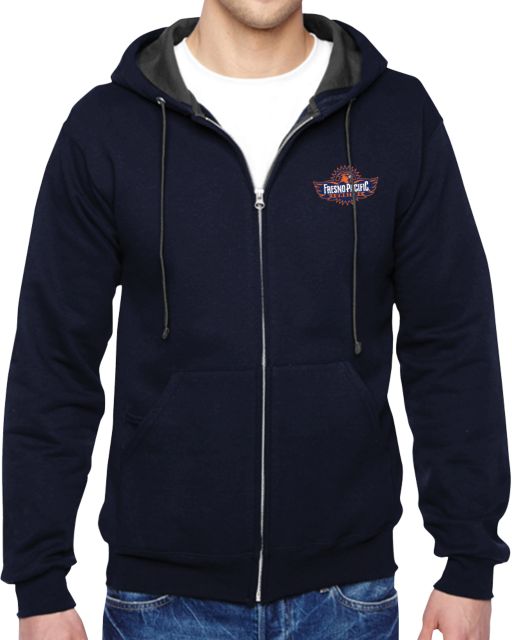 Fresno Pacific Fleece Full Zip Hoodie Official Logo - ONLINE ONLY