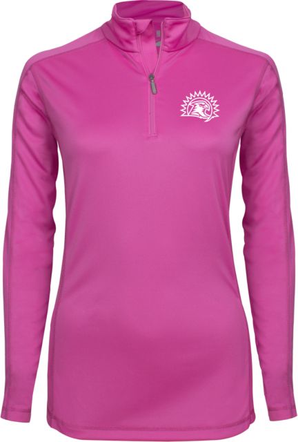 Fresno Pacific Ladies Syntrel Interlock 1/4 Zip Sunbird Head - ONLINE ONLY