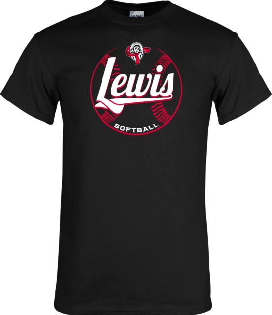 Lewis T Shirt Lewis Softball Script and Seams - ONLINE ONLY