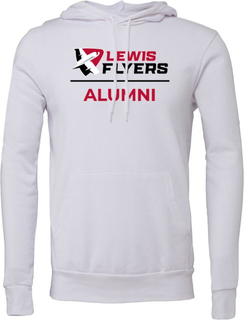 Lewis Bella + Canvas Fleece Hood Lewis Alumni