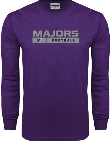 Millsaps Long Sleeve T Shirt Majors Football w/ Bar - ONLINE ONLY