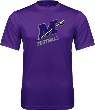 Millsaps Performance Tee Football - ONLINE ONLY