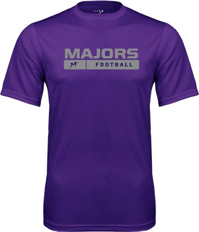 Millsaps Performance Tee Majors Football w/ Bar - ONLINE ONLY