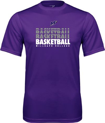 Millsaps Performance Tee Basketball Repeating - ONLINE ONLY