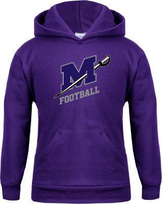 Millsaps Youth Fleece Hoodie Football - ONLINE ONLY