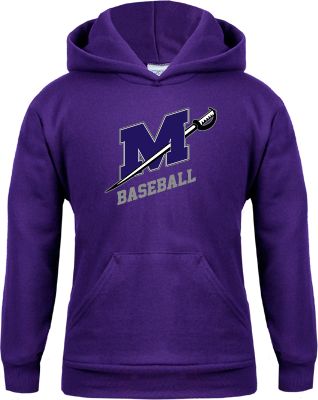 Millsaps Youth Fleece Hoodie Baseball - ONLINE ONLY