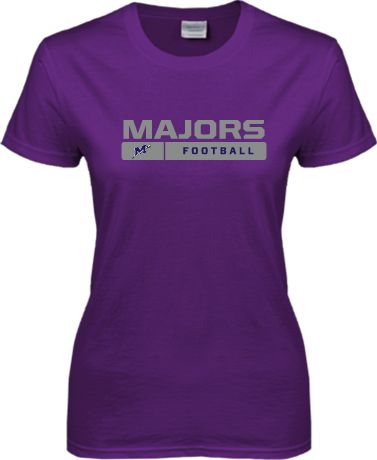 Millsaps Ladies T Shirt Majors Football w/ Bar - ONLINE ONLY