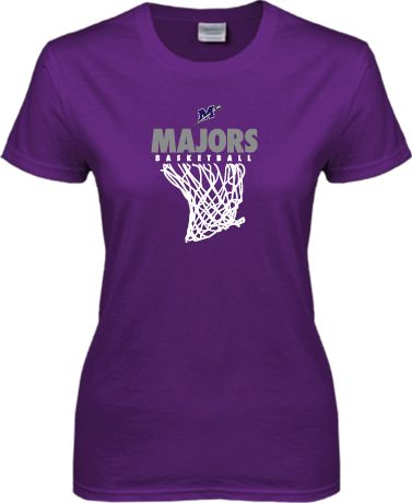Millsaps Ladies T Shirt Majors Basketball w/ Hanging Net - ONLINE ONLY
