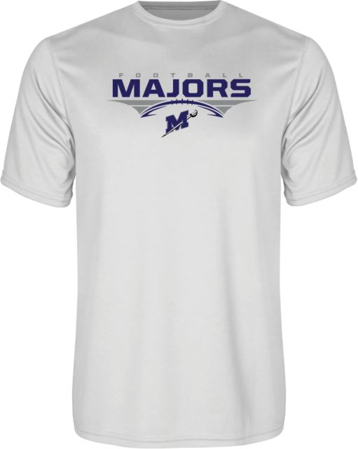 Millsaps Performance Tee Majors Football Stacked w/ Ball - ONLINE ONLY