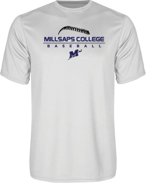 Millsaps Performance Tee Millsaps College Baseball Stacked - ONLINE ONLY
