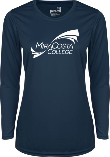 MiraCosta Womens Performance Long Sleeve Shirt Primary Mark - ONLINE ONLY