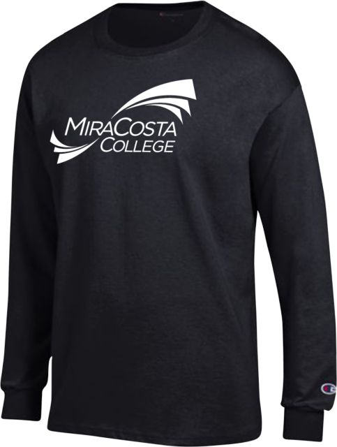 MiraCosta Champion Long Sleeve T Shirt Primary Mark - ONLINE ONLY