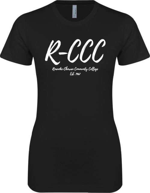 Roanoke Chowan Next Level Boyfriend Tee R-CCC Est 1967 Script - ONLINE ONLY
