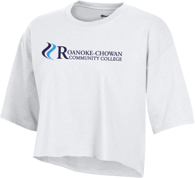 Roanoke Chowan Champion Crop Tee Primary Wordmark - ONLINE ONLY