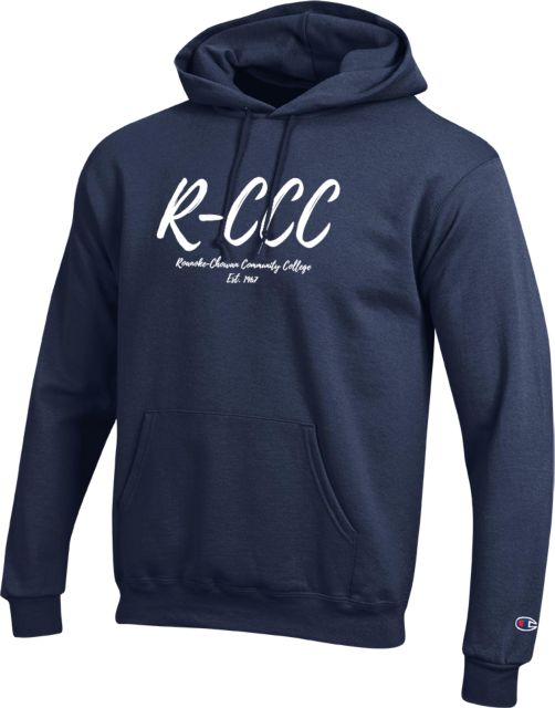 Roanoke Chowan Champion Fleece Hoodie R-CCC Est 1967 Script - ONLINE ONLY