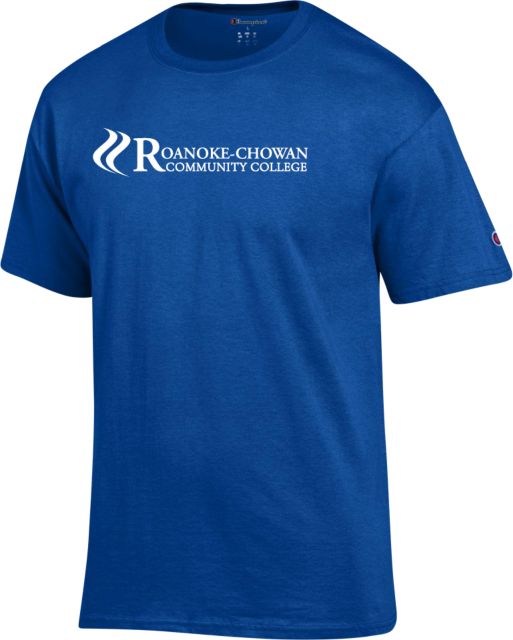 Roanoke Chowan Champion T Shirt Primary Wordmark - ONLINE ONLY