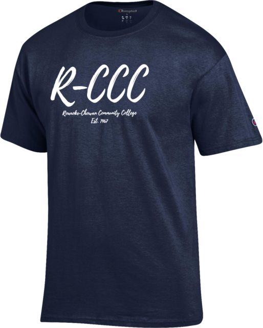 Roanoke Chowan Champion T Shirt R-CCC Est 1967 Script - ONLINE ONLY