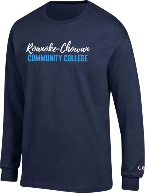 Roanoke Chowan Champion Long Sleeve T Shirt Roanoke-Chowan Community College - ONLINE ONLY