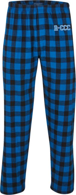 Roanoke Chowan Boxercraft Unisex Royal/Buffalo Flannel Pajama Pant Primary Wordmark - ONLINE ONLY