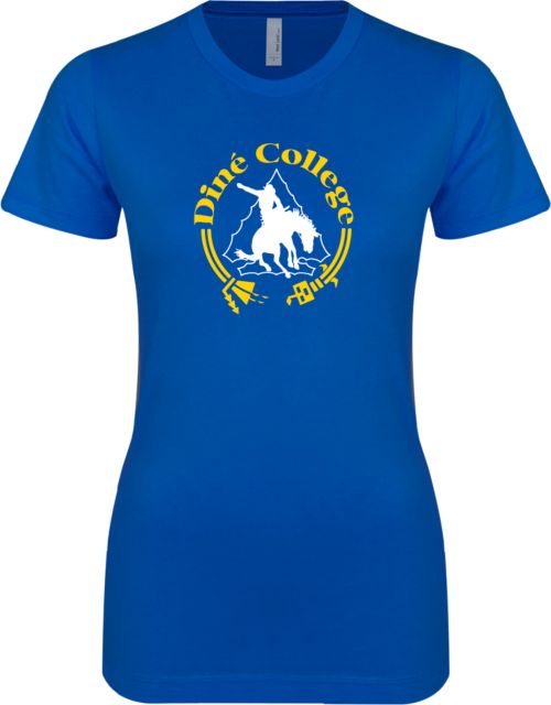 Dine College Next Level Womens Boyfriend Tee Dine College Logo 1 - ONLINE ONLY