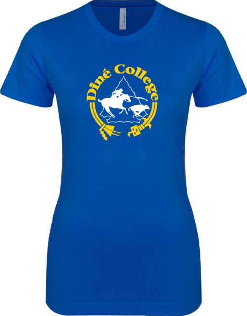Dine College Next Level Womens Boyfriend Tee Dine College Logo 3 - ONLINE ONLY